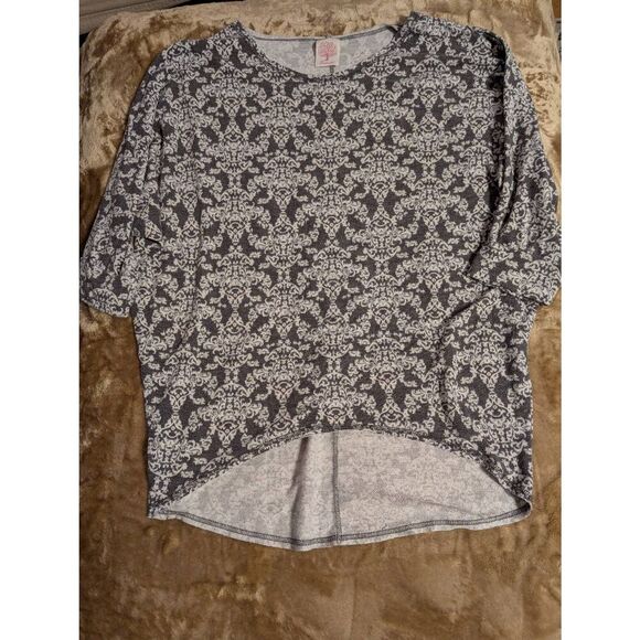Freeloader Dolman Sleeve high-low Top, Grey and white, Size Unknown *see measure - Picture 1 of 6